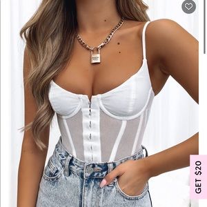 Unapologetic Bustier White